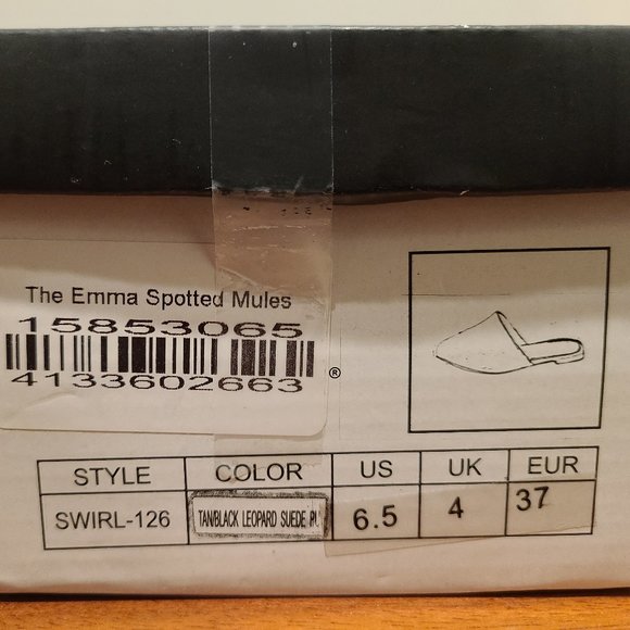 🎉 HP 🎉 NIB Suede Spotted Mules - Picture 10 of 10